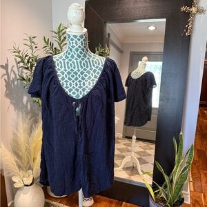 Kona Sol Deep Blue Swim Cover Up XL